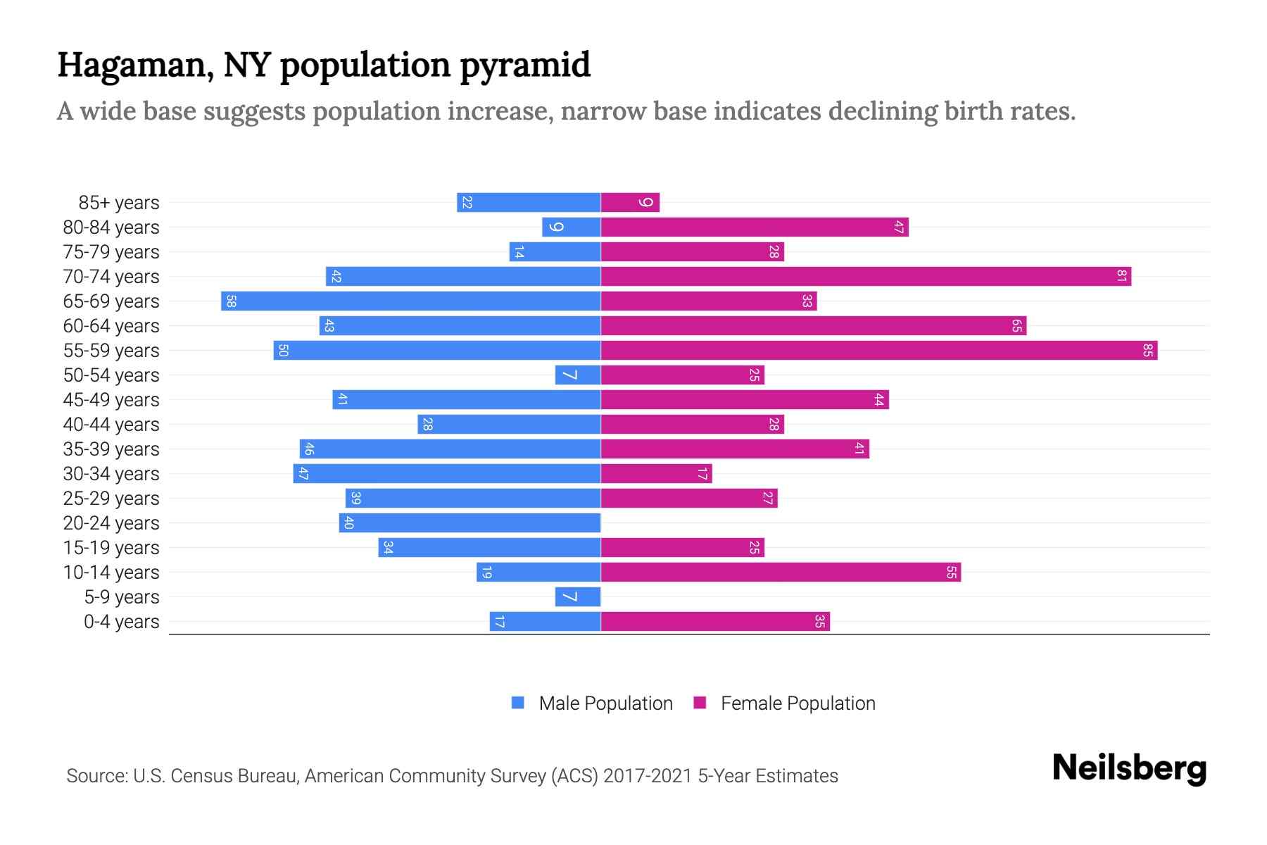 Hagaman, NY Population by Age 2023 Hagaman, NY Age Demographics